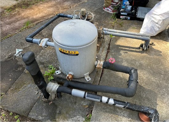 井戸ポンプの水漏れ